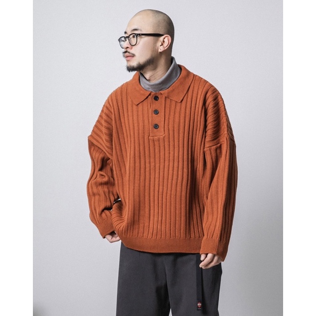 《E-fact》現貨+預購ANGLAN 🇰🇷針織衫Oversize Golgi Collar Knit - 4color