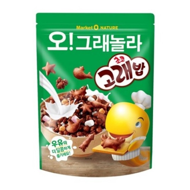 【巧克力味堅果麥片】韓國好麗友/好多魚麥片/250克/韓國餅乾/好吃的脆片穀片/早餐