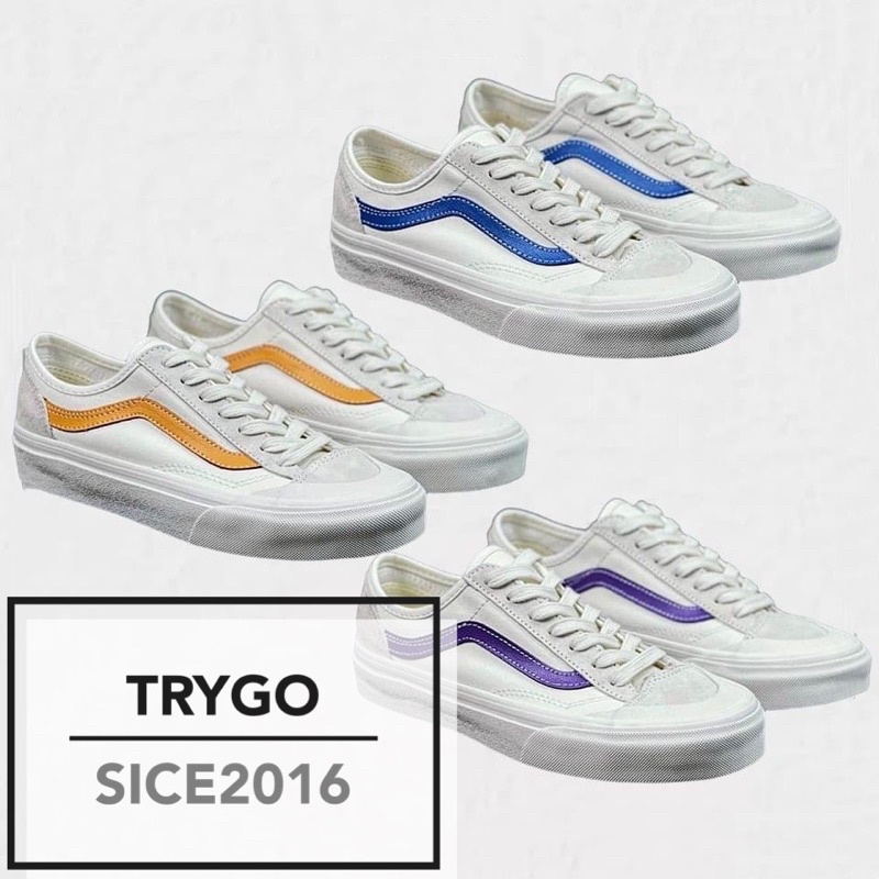 TRYGO｜VANS Style36 SF DECON 藍白 白橘 白紫 橘子汽水 休閒鞋 oldskool style
