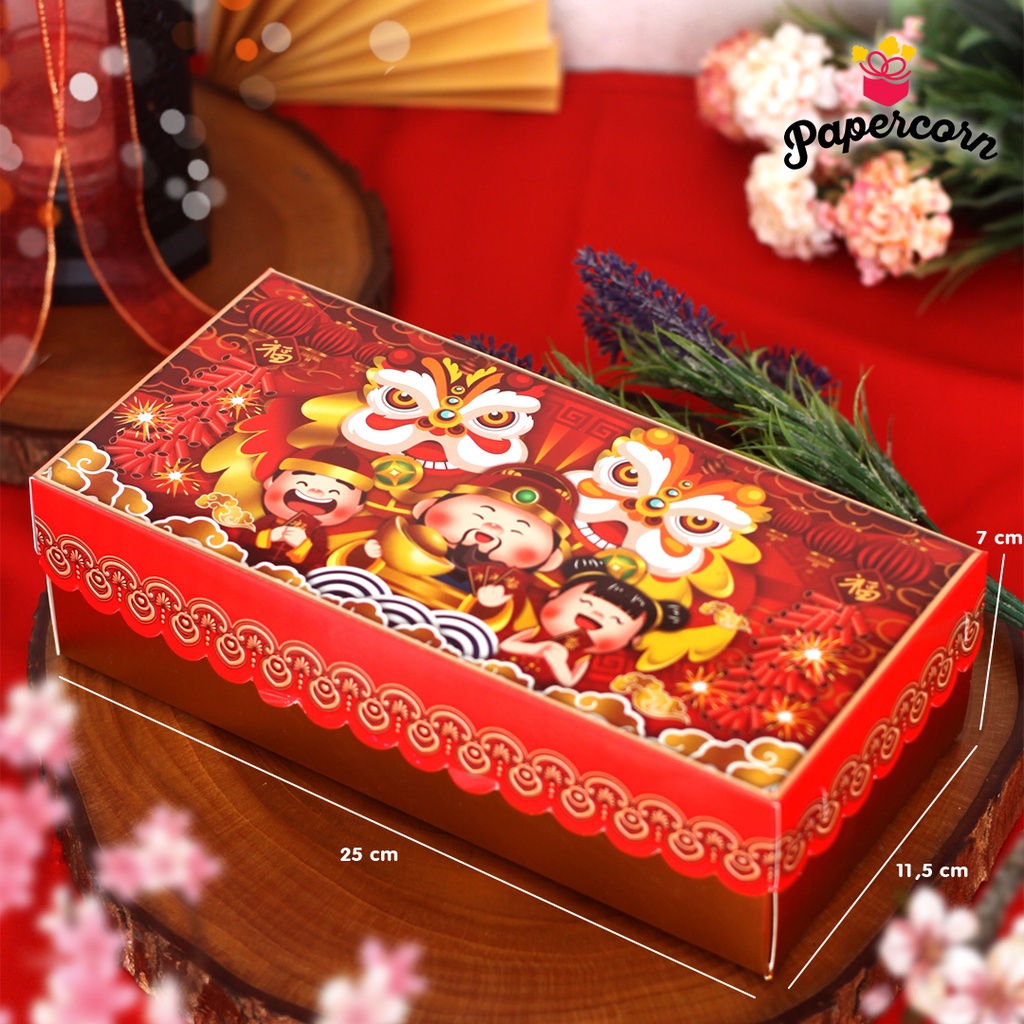 10 件盒布朗尼農曆新年 Chandrika CNY 23 25x12x7cm