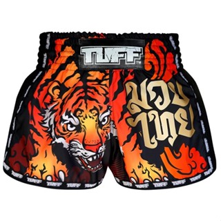 硬派運動｜TUFF "猛虎落地式-黃虎" 立技短褲 拳擊 泰拳 綜合格鬥 MMA 散打 踢拳擊 武術 MMA