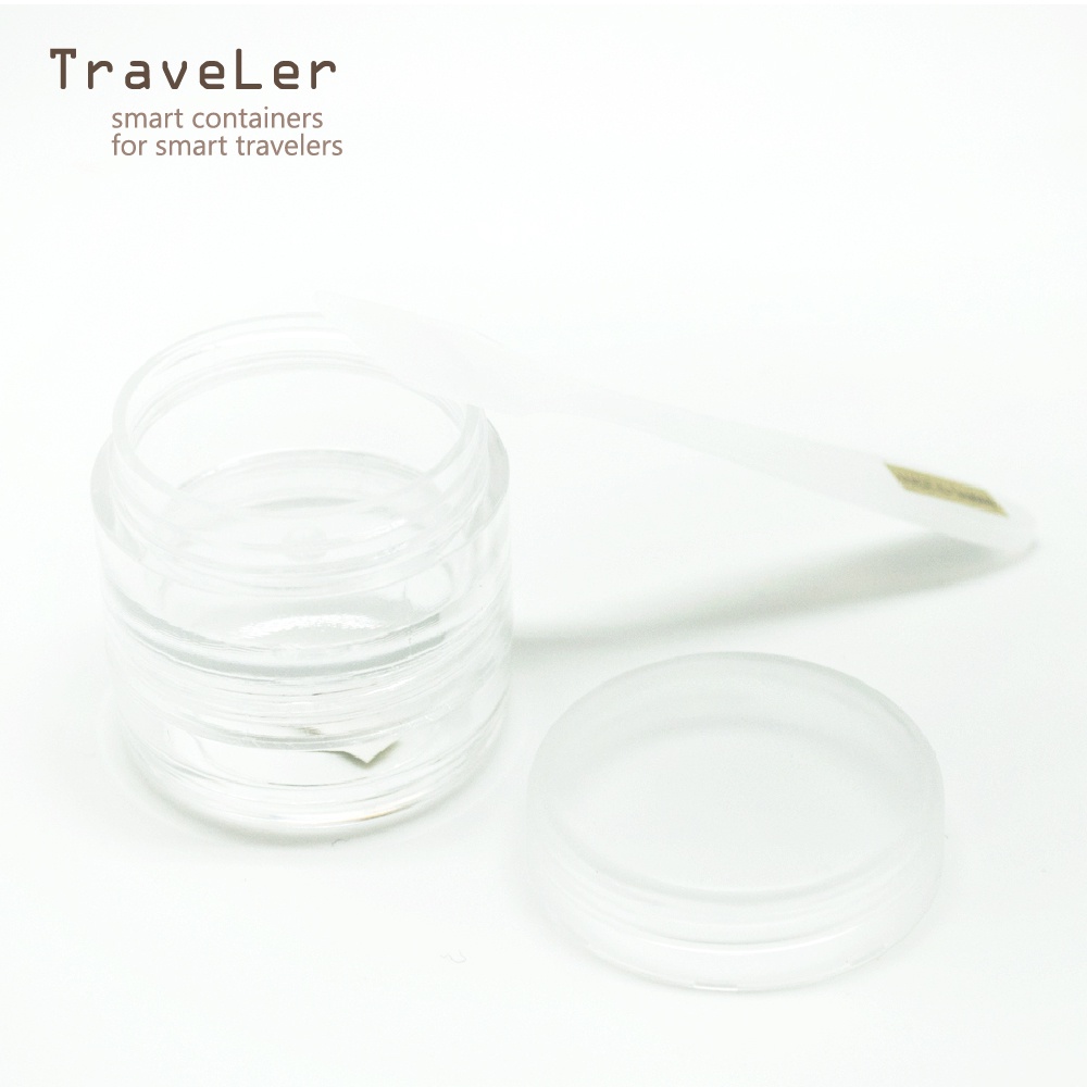 Traveler 雙層面霜盒10g/1p+刮棒