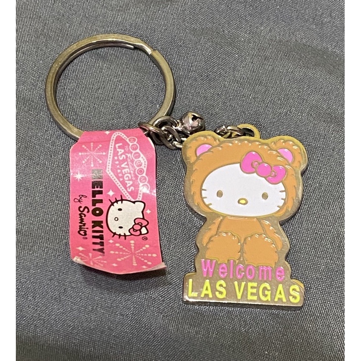［紀念品］Hello Kitty & Vegas 拉斯維加斯金屬鑰匙圈  B款
