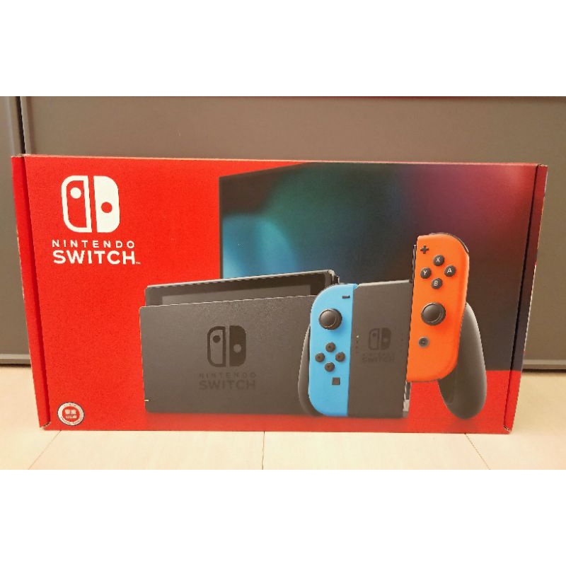 【全新未拆封免運】Nintendo任天堂 Switch新型續航力加強版主機 電光紅 電光藍(台灣公司貨)