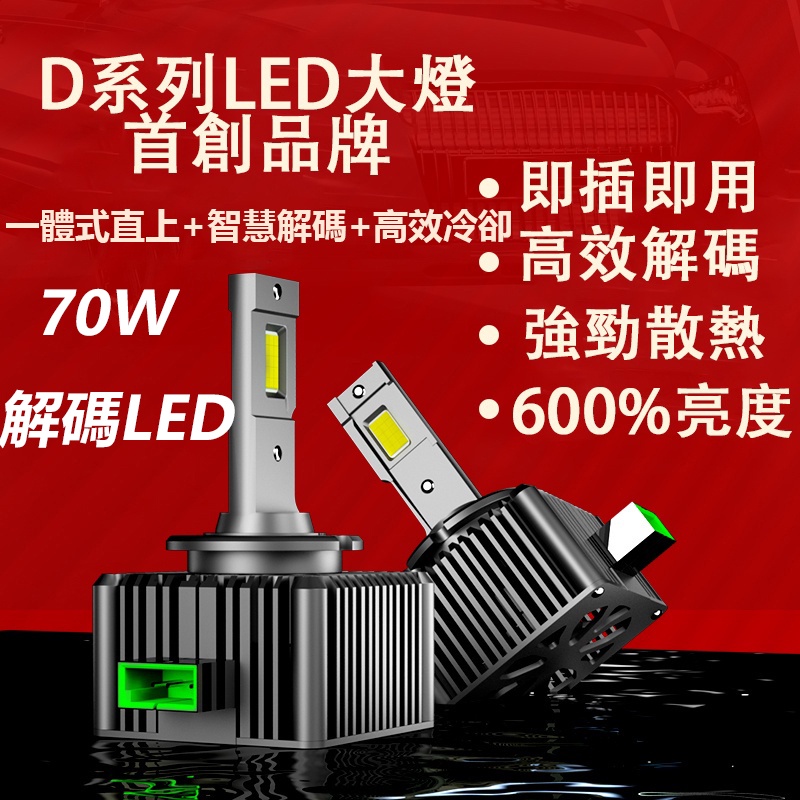 HID大燈 升級超亮LED D1S D2S D2R D4S D1R D3S D5S原廠直插替換 解碼 汽車魚眼大燈 頭燈