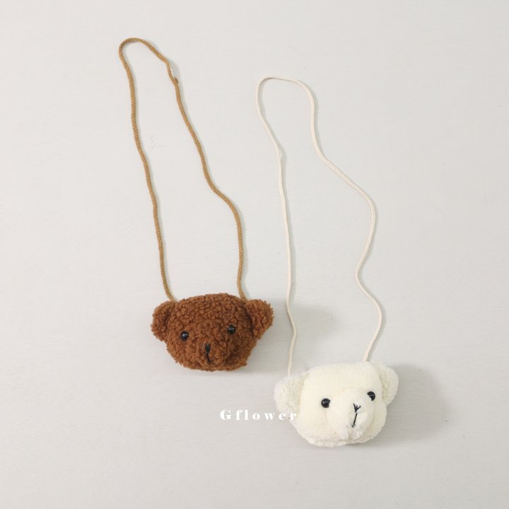 (現貨)Haizimen/正韓 大頭熊側背小包包 韓國代購 咖啡色熊頭 兒童斜背包 兒童配件 兒童包包 熊熊包包