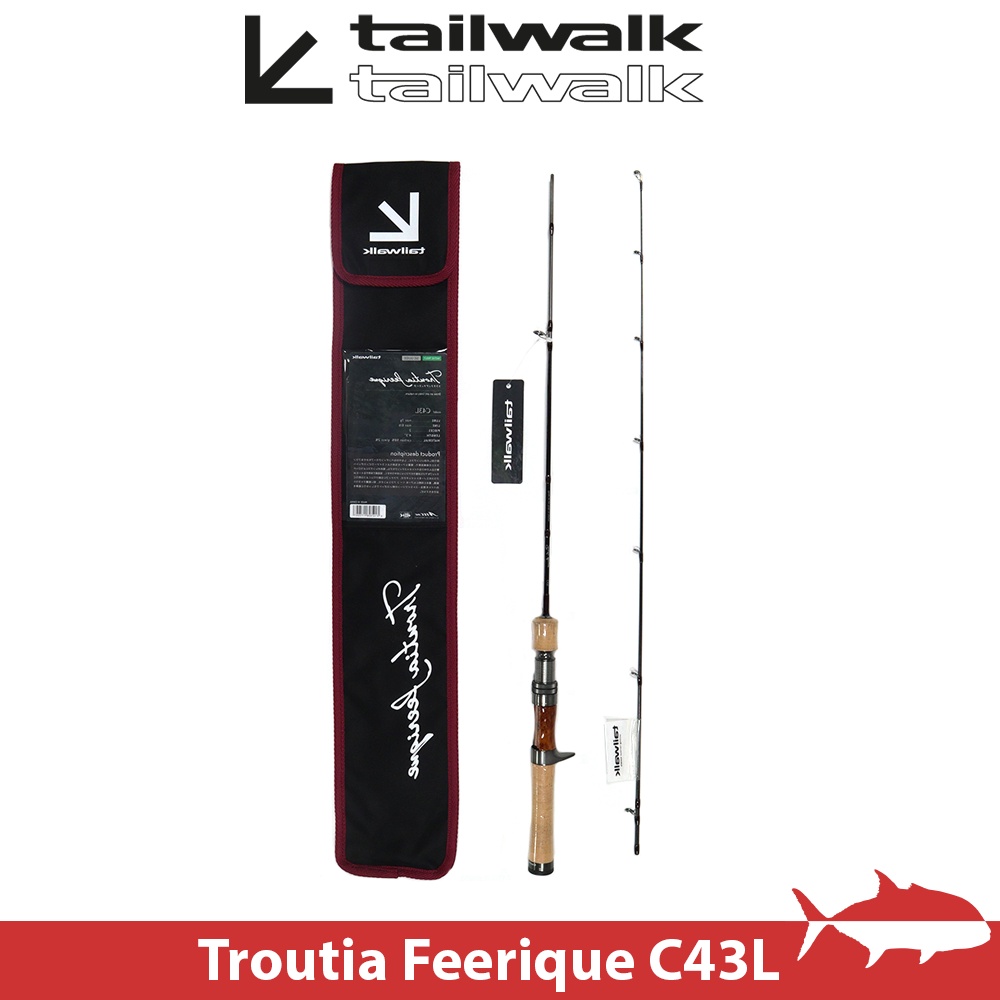 【搏漁所釣具】tailwalk C43L Troutia Feerique 槍柄溪流竿 旅行竿 鱒魚竿 偷跑竿 富士導環