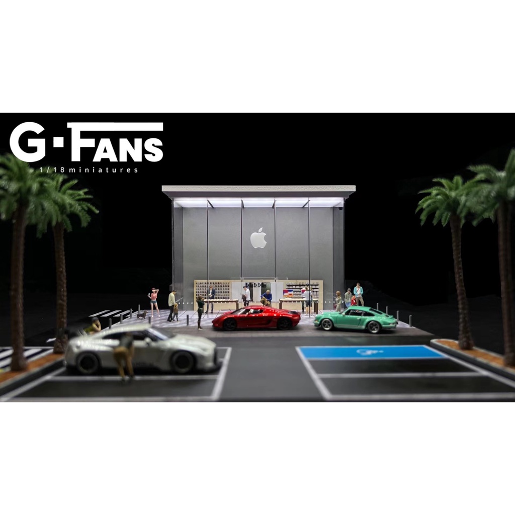 【模例】G-FANS 1/64 Apple Store場景