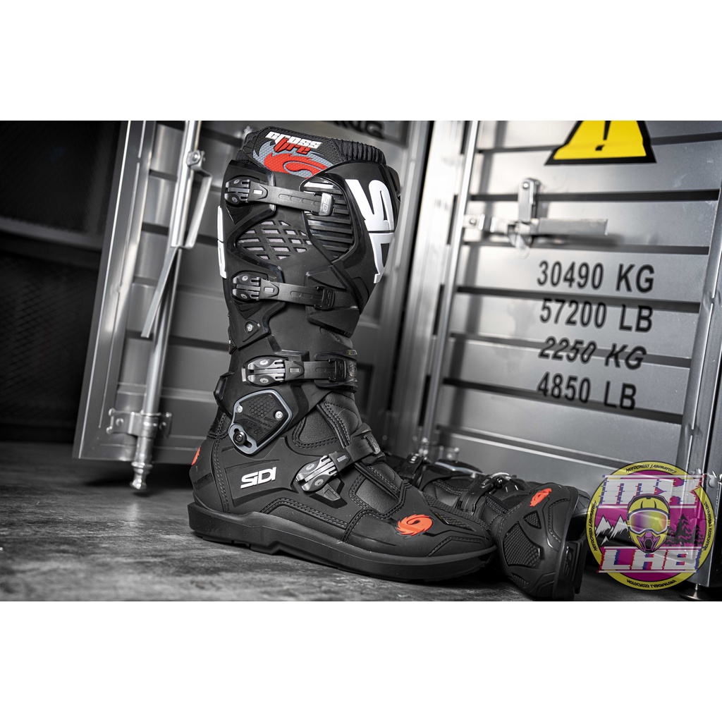 𝕸滑胎實驗室𝖃 Sidi® Crossfire 3 SRS 車靴 越野靴 防摔 黑色 越野 滑胎 林道
