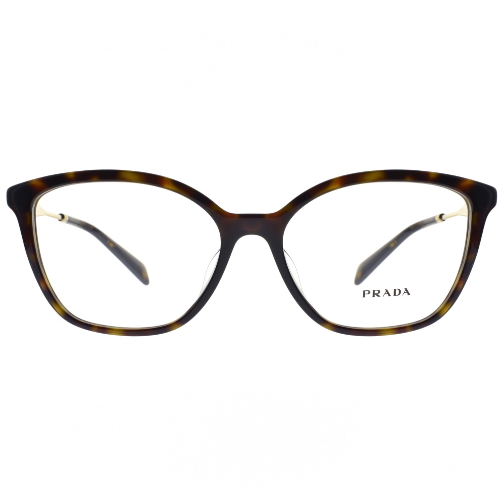 PRADA 光學眼鏡 VPR02Z-F 2AU-1O1 膠框 威靈頓框 眼鏡框 - 金橘眼鏡