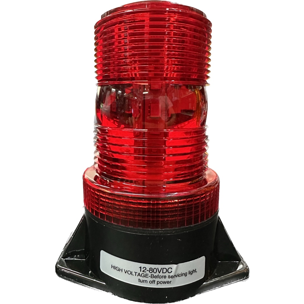 台製 LED爆閃警示燈 小型 紅／黃 12V-80V 爆閃燈 重機械 堆高機