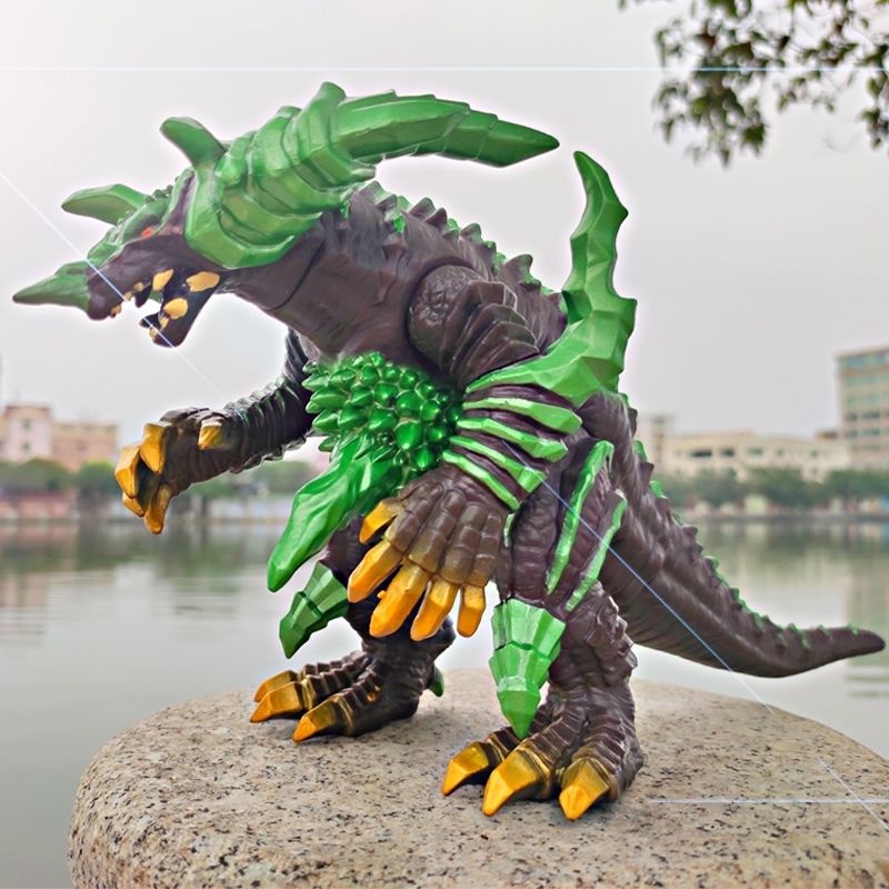 (現貨)奧特曼怪獸之王魂晶哥莫拉大號軟膠可動怪獸模型兒童玩具