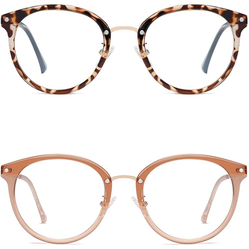 【2支一組】限時特價預購 美國🇺🇸時尚SOJOS 抗藍光眼鏡 時髦金屬鏡框 女款 眼鏡 TR90眼鏡架