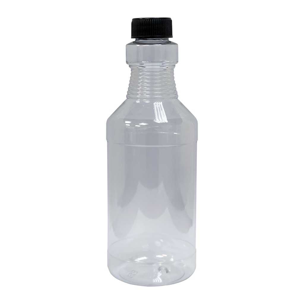 【千稷】透明PET卡拉夫塑膠瓶500mL 可儲存各式液態物品 汽車美容