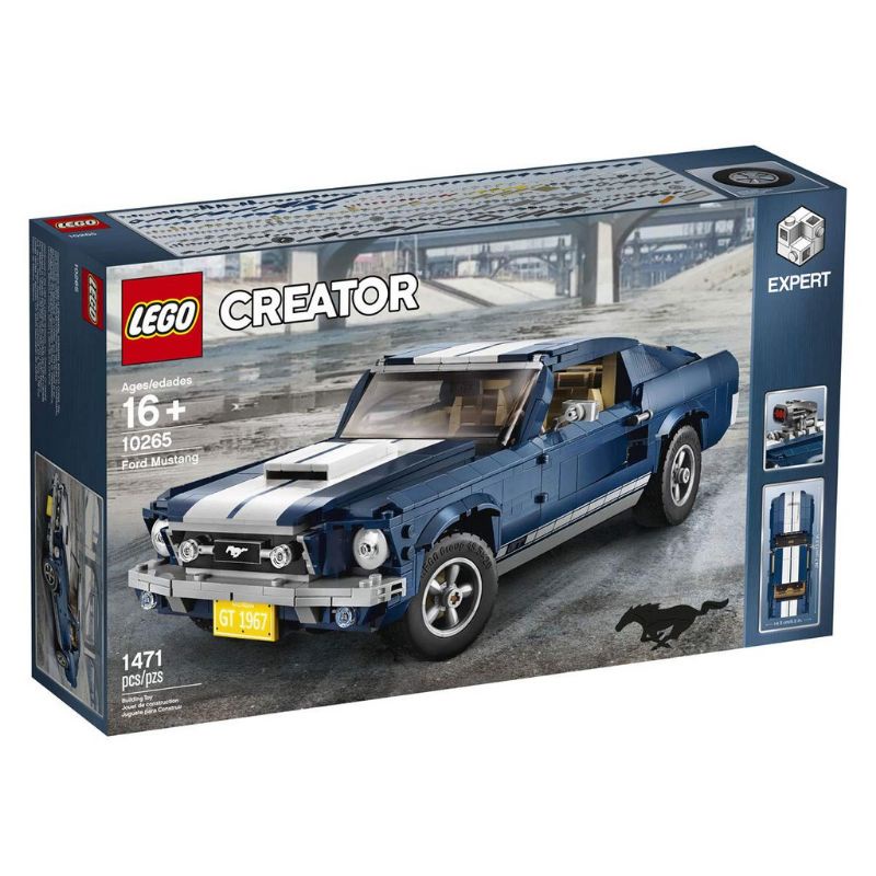 LEGO 樂高Creator Expert 福特野馬 10265 積木 跑車外盒有折(10265)
