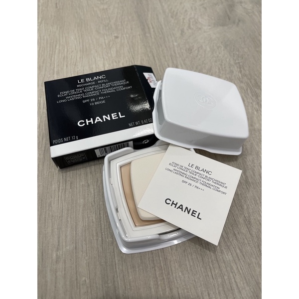 全新Chanel 美白粉餅粉蕊SPF25/PA+++ 10B