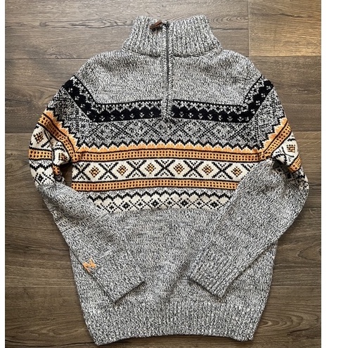 Superdry 極度乾燥北歐風羊毛混紡毛衣~98成新~（Sweater Vintage Nordic Knit） | 蝦皮購物