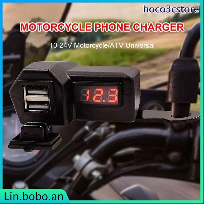 Motorcyle Charger Motorcycle Accessories Dual USB Lighter Vo