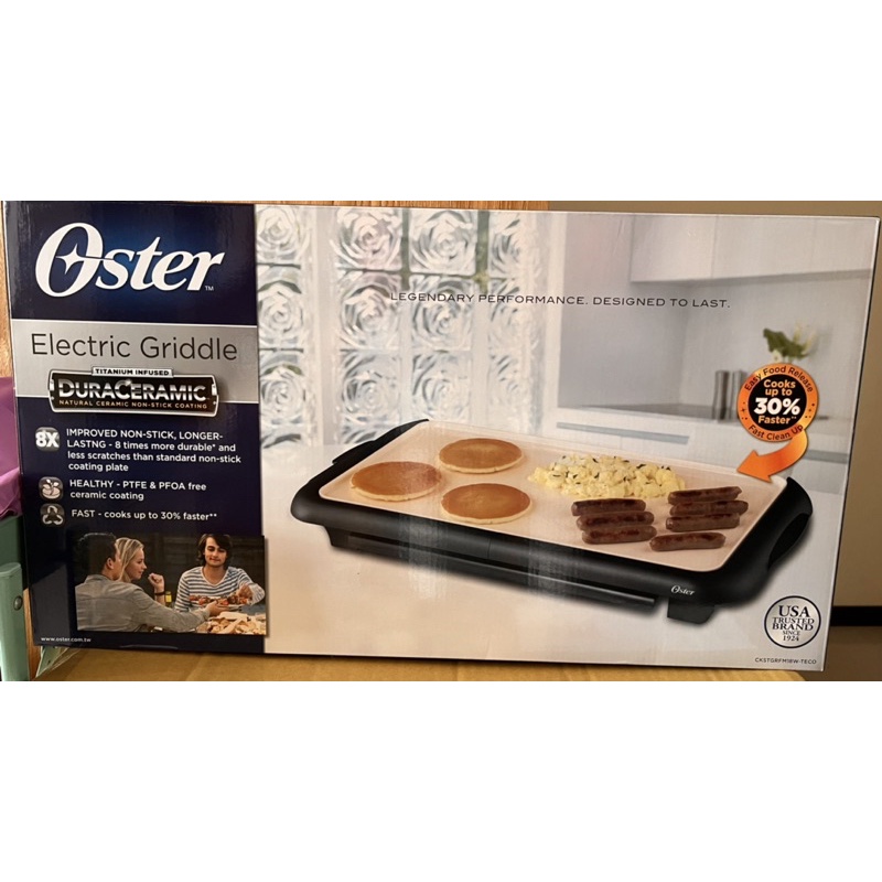 美國OSTER BBQ陶瓷電烤盤（全新）