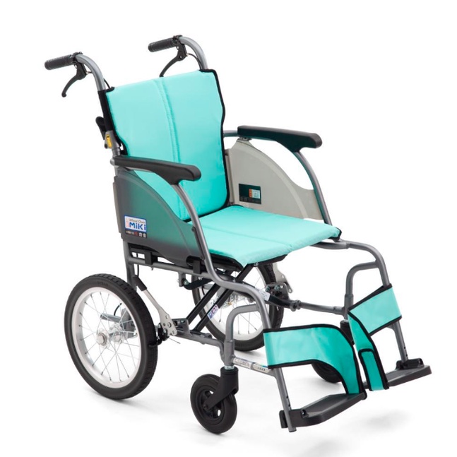 【順康】三大均機械式輪椅-日本MIKI 鋁合金輪椅CRT-2超輕系列(小輪)