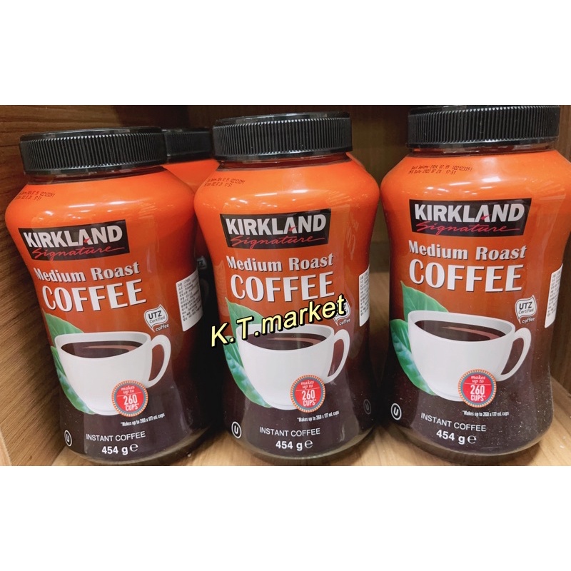 效期2025/6/19好市多 Kirkland Signature 科克蘭 即溶咖啡粉 454公克