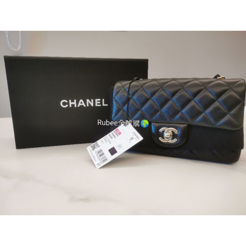 chanel mini 20 淡金 全新 膜在 附購證 紙盒