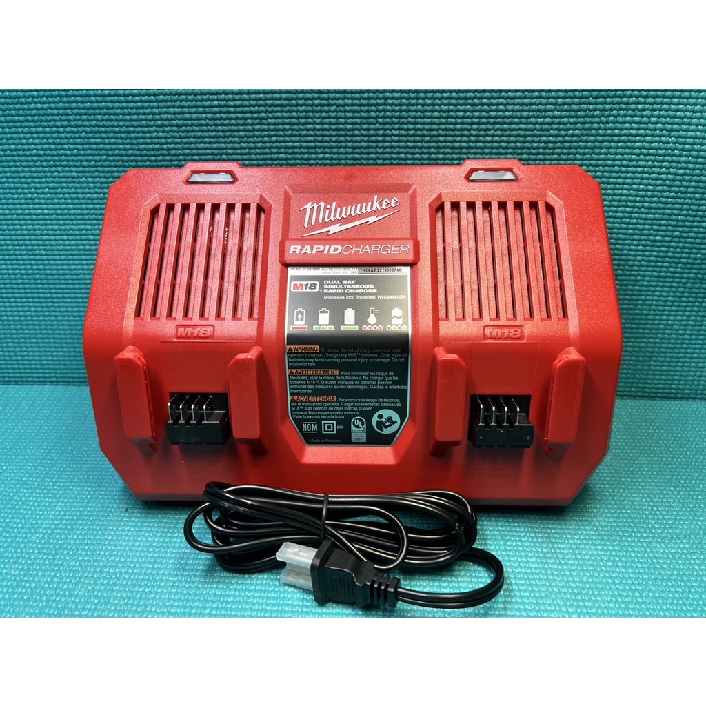 台中工具老爹 MILWAUKEE 18V 48-59-1802 雙槽充電器 M18DFC M12-18FC DFC 快充