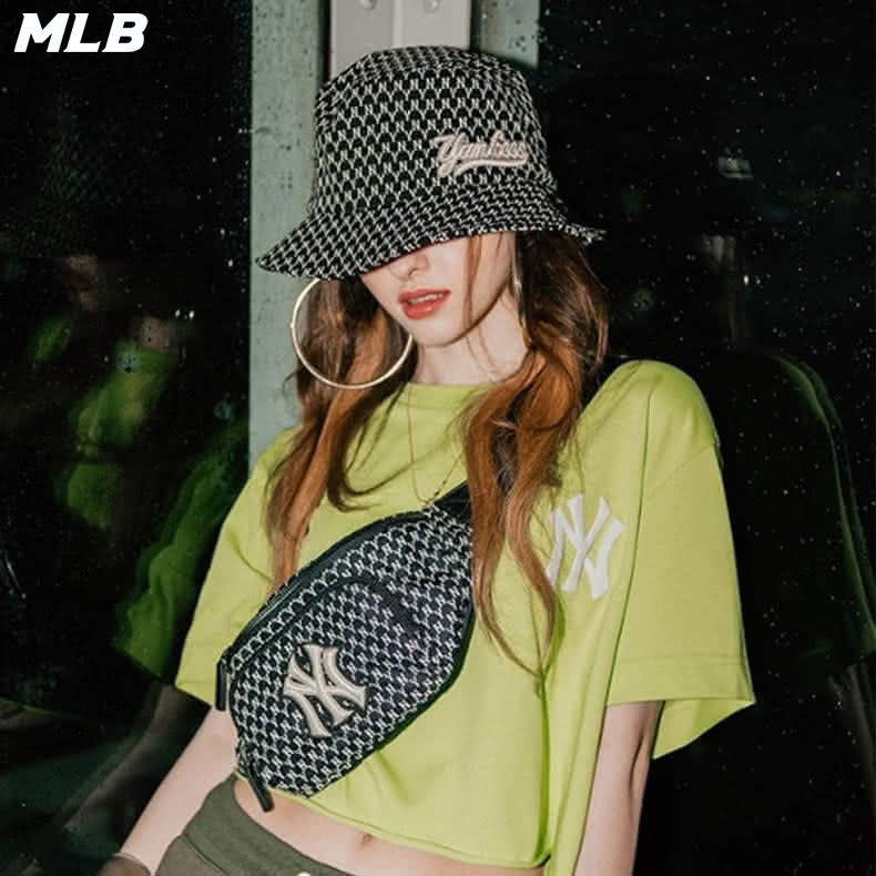 MLB 漁夫帽 MONOGRAM 老花系列 紐約洋基隊 (3AHTH101N-50BKS)【官方超值優惠】
