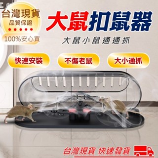 捕鼠器 大開口 大小通抓 【附贈誘餌】 扣鼠器 捕鼠籠 捕鼠神器 黏鼠板 連續捕鼠 老鼠藥 捕鼠 補鼠