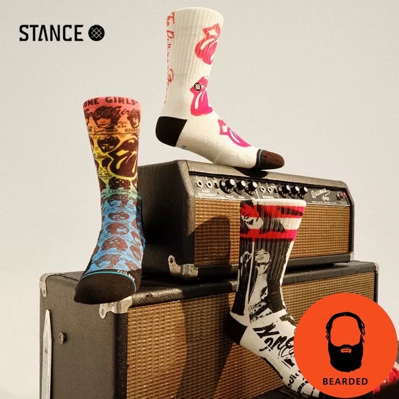 【 🇺🇸大鬍子美國襪子選品 】STANCE - THE ROLLING STONES X PCS經典聯名系列運動長襪