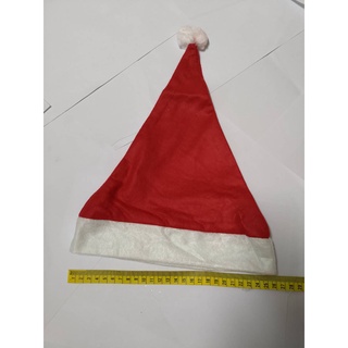 聖誕帽 -紅色無圖案聖誕帽 大28cm 中26cm 小24cm 聖誕帽 .
