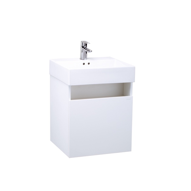 凱撒衛浴 CAESAR 50cm 結晶鋼烤 面盆浴櫃組 單開門 增加開放空間 不含龍頭 LF5263