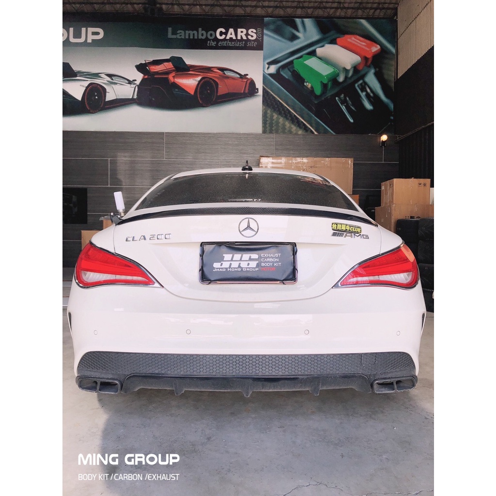 【MING GROUP國際】BENZ W117 CLA 碳纖維 AMG樣式 尾翼