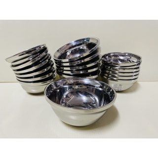 台式餐碗 台式麵碗 不銹鋼隔熱碗 不銹鋼餐碗 防燙隔熱碗