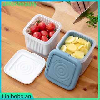 With Strainers Fridge Storage Box With Separable Inner Sieve