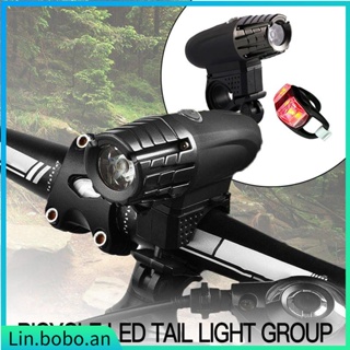 Bicycle Rechargeable LED Head light Tail Light set Bike head