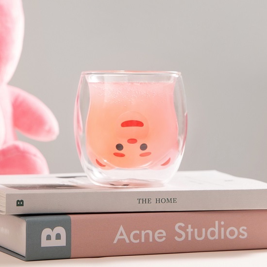現貨✨ CarryMe Accs【私心選物】Bellygom 韓國超人氣玩偶 貝力熊 雙層玻璃杯 造型玻璃杯