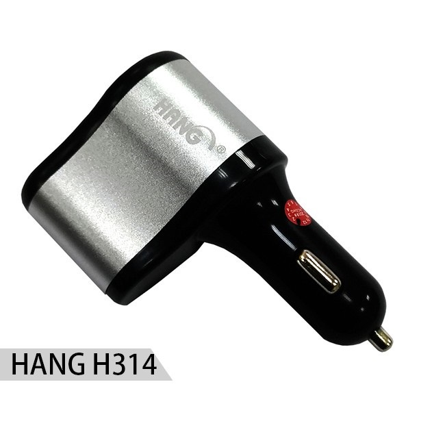 【全新現貨】HANG H314 雙USB 2.1A+點煙器車充頭/車用快速充電器