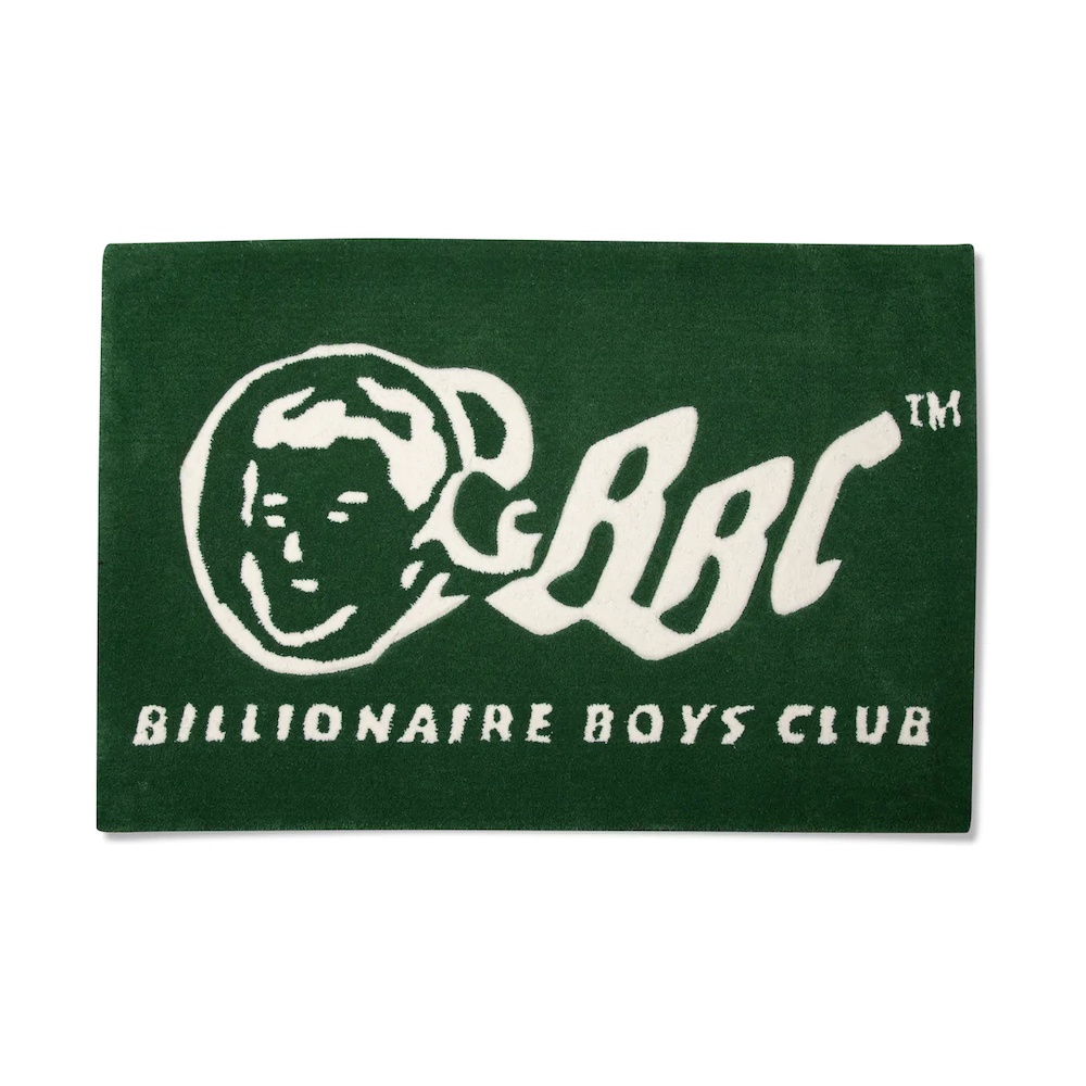 BILLIONAIRE BOYS CLUB OG LOGO RUG 太空人 羊毛混棉 地毯 綠