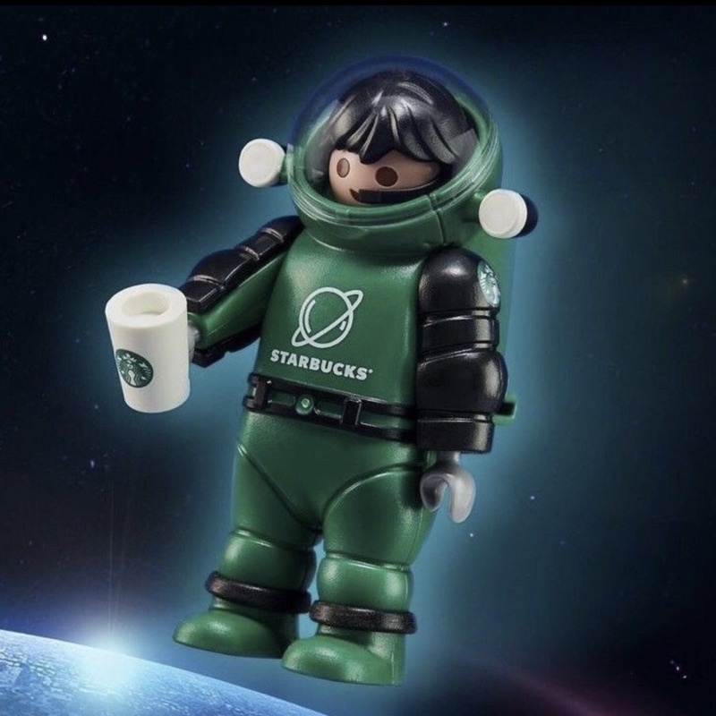 Playmobil 🌟現貨🌟 Starbucks 星巴克 韓國聯名款 LEO 太空人 宇航員 模型 人偶 德國玩具