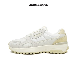 【AKIII CLASSIC】復古絨布拼接慢跑鞋 Heritage Jogger _Gray Beige | 韓版 男女