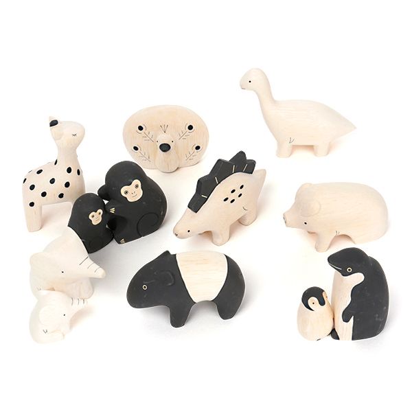🌸現貨多款 日本T-Lab Pole Pole Eto 手刻木雕 小動物擺飾 生肖 林森 草原動物 海洋生物
