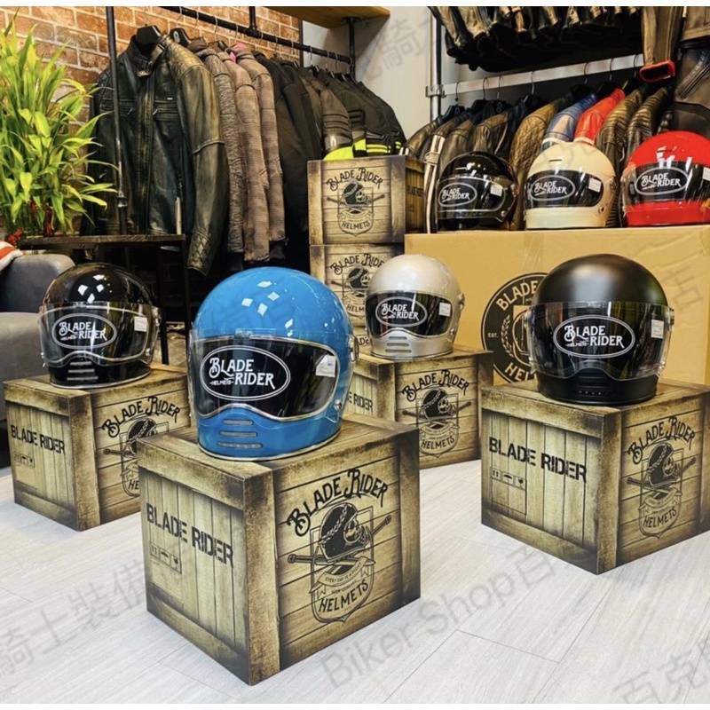 【Biker Shop】台灣 Blade Rider二代火箭人復古安全帽 通勤帽 全罩帽 美式 手工車 偉士牌