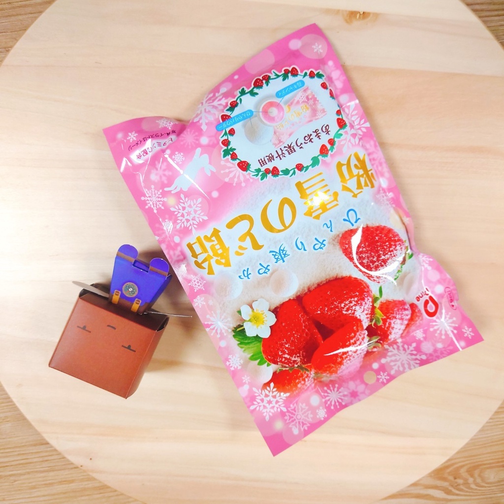 免運 現貨 快速出貨 日本 PINE 草莓粉雪喉糖 草莓 粉雪 喉糖 粉雪糖 鼠尾草 百里香 草莓果汁 食物纖維