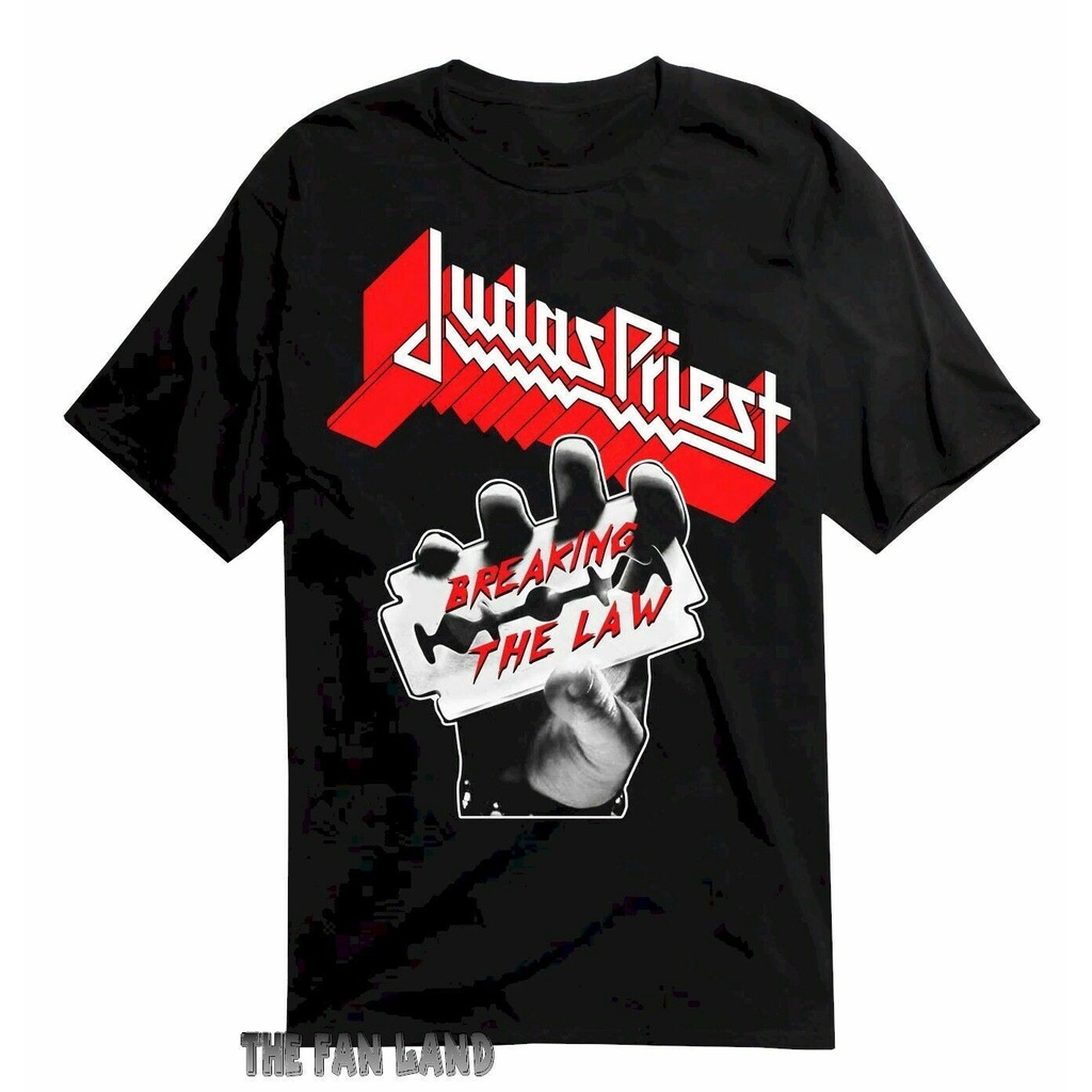 全新 Judas Priest Breaking The Law 1980 復古男士 T 恤復古男士 T 恤