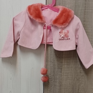 女童 短版小外套 粉紅 2號