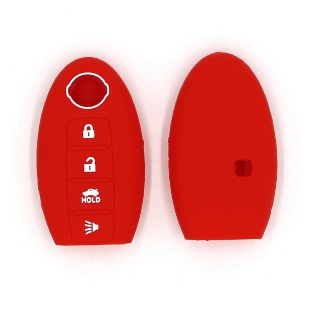 Kaecaj58dmjlap17 5 件矽膠鑰匙扣盒蓋 4 按鈕適合 Nissan Leaf Sentra SL Mur