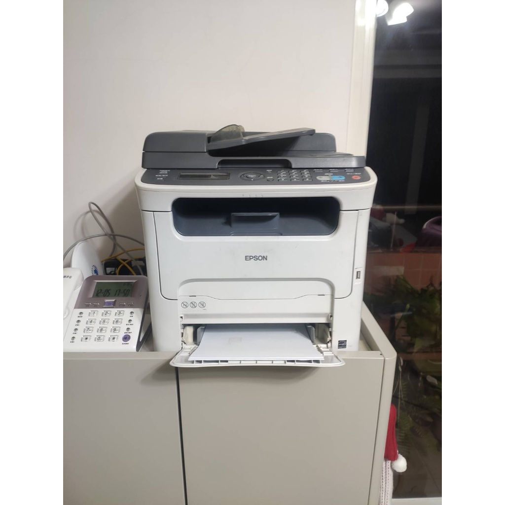 【二手】EPSON AL-CX16NF印表機 購買再送紅/藍色帶各一支(市價約2仟元) 印表機 影印機 掃描機