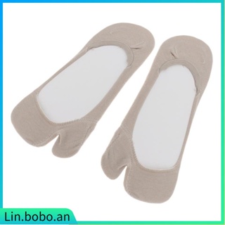 Women's Low Cut Invisible Socks Flats Non-Slip V Toe Socks H