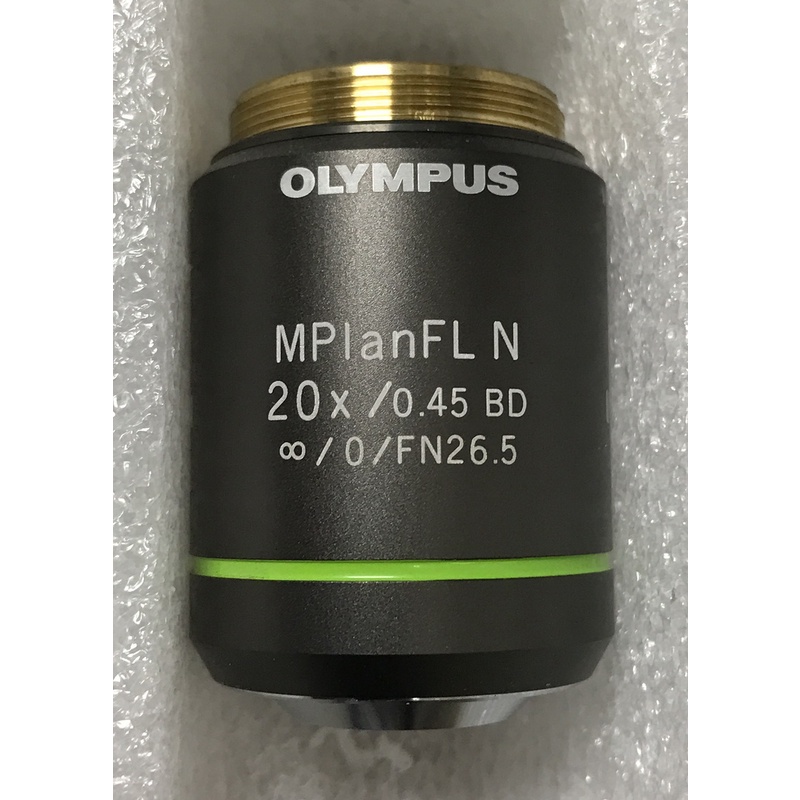 OLYMPUS MPLFLN-BD MPLFLN20XBD 20X 20倍 明暗視場用平場半復消色差透鏡 顯微鏡鏡頭